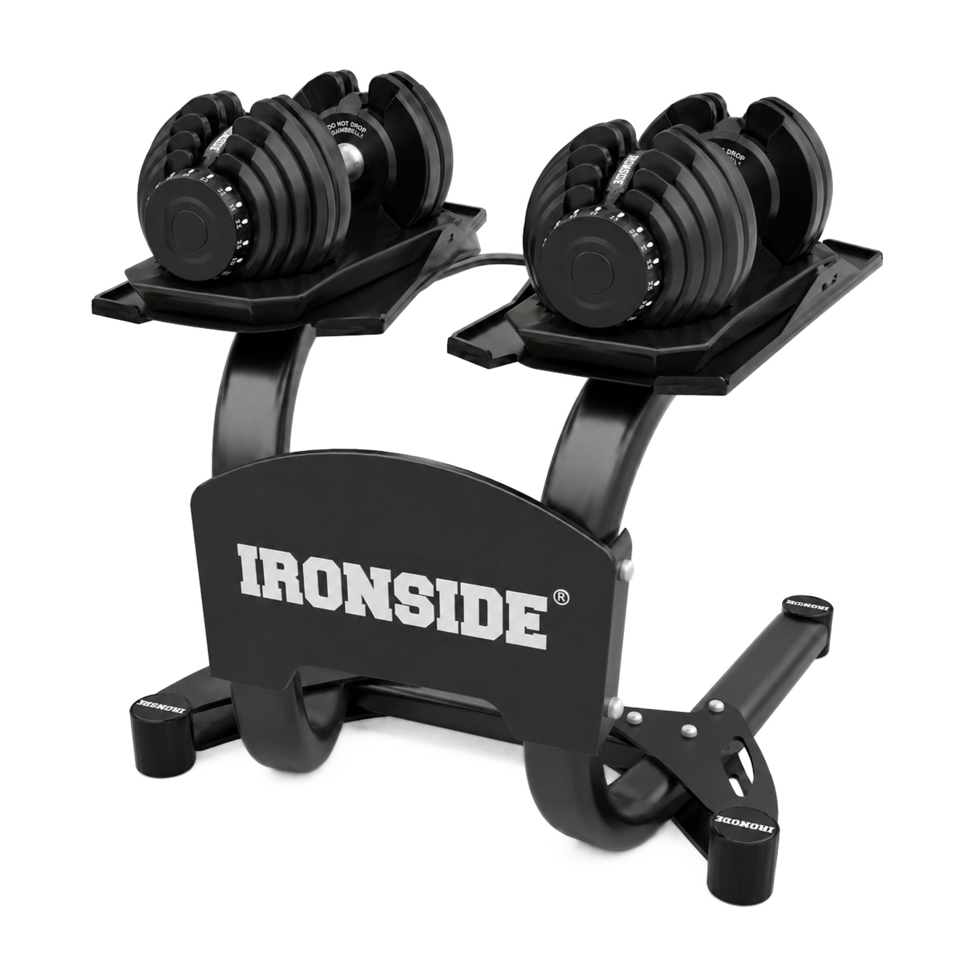 Pack IRONSIDE Mancuernas Ajustables con Rack de Almacenamiento