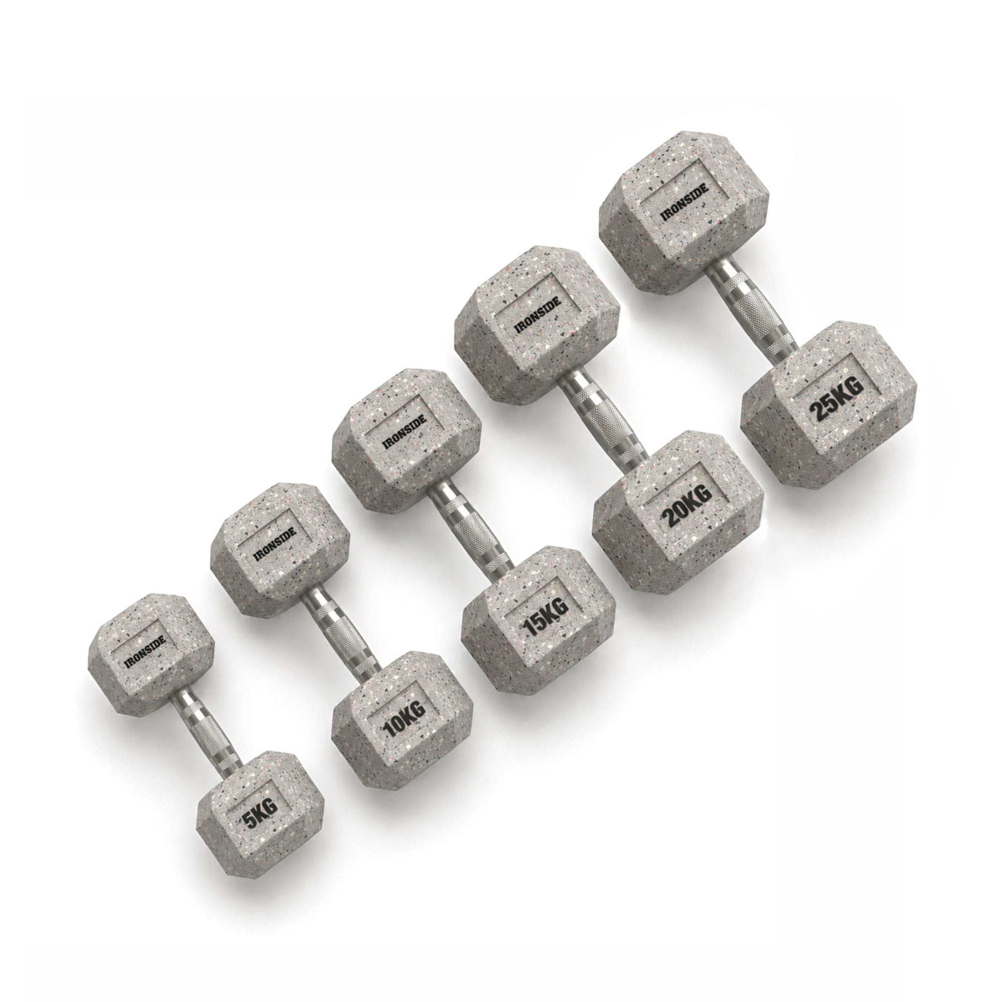 Mancuerna Hexagonal Grind (2.5 a 40 KG) IRONSIDE
