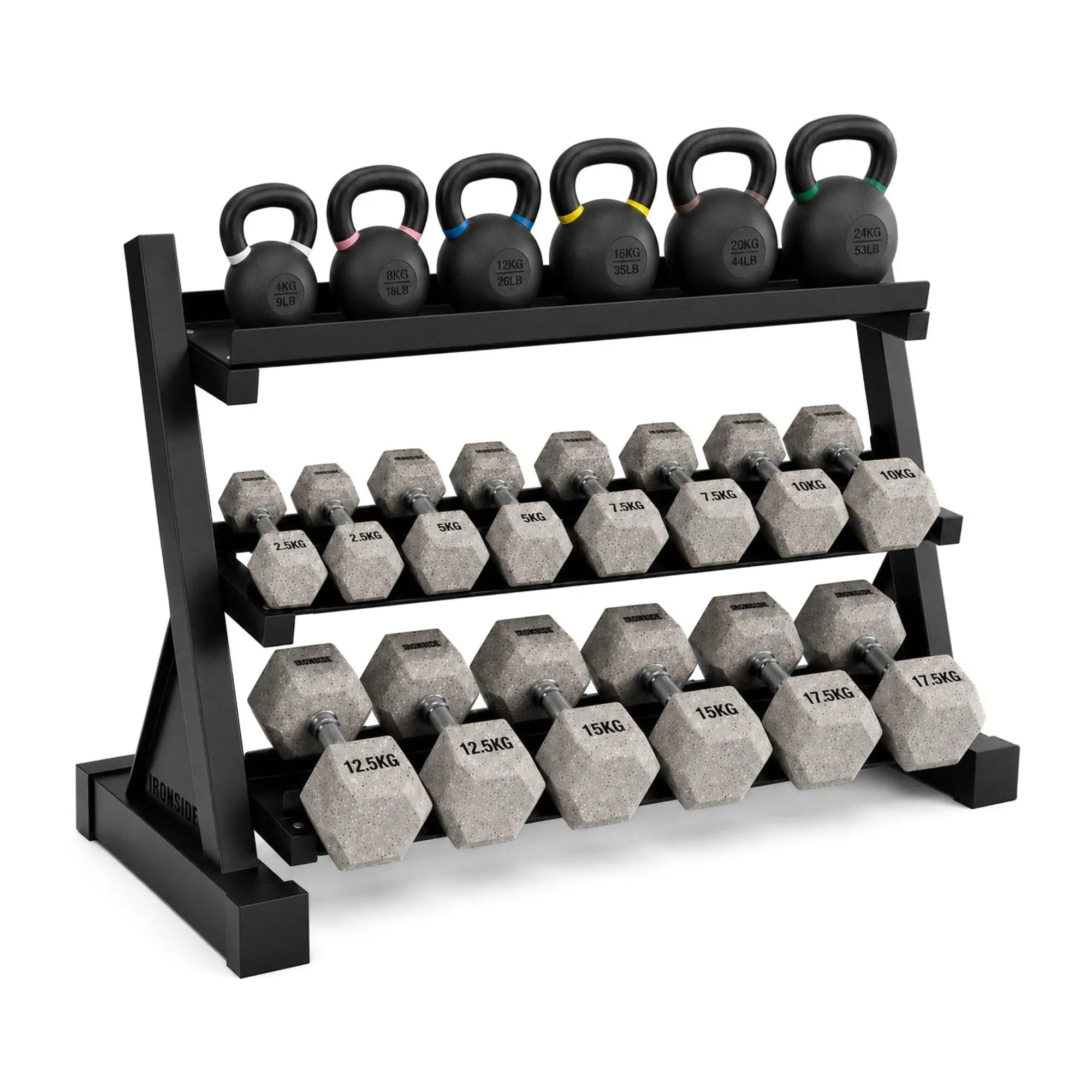 Pack IRONSIDE Mancuernas & Kettlebells