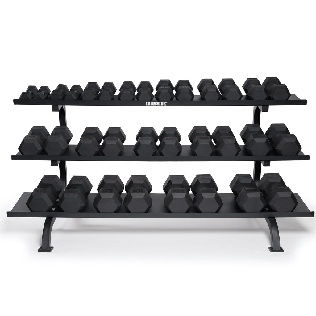 Set IRONSIDE Rack Monster + 680 Kg Mancuernas Hexagonales 2,5 kg - 40 kg