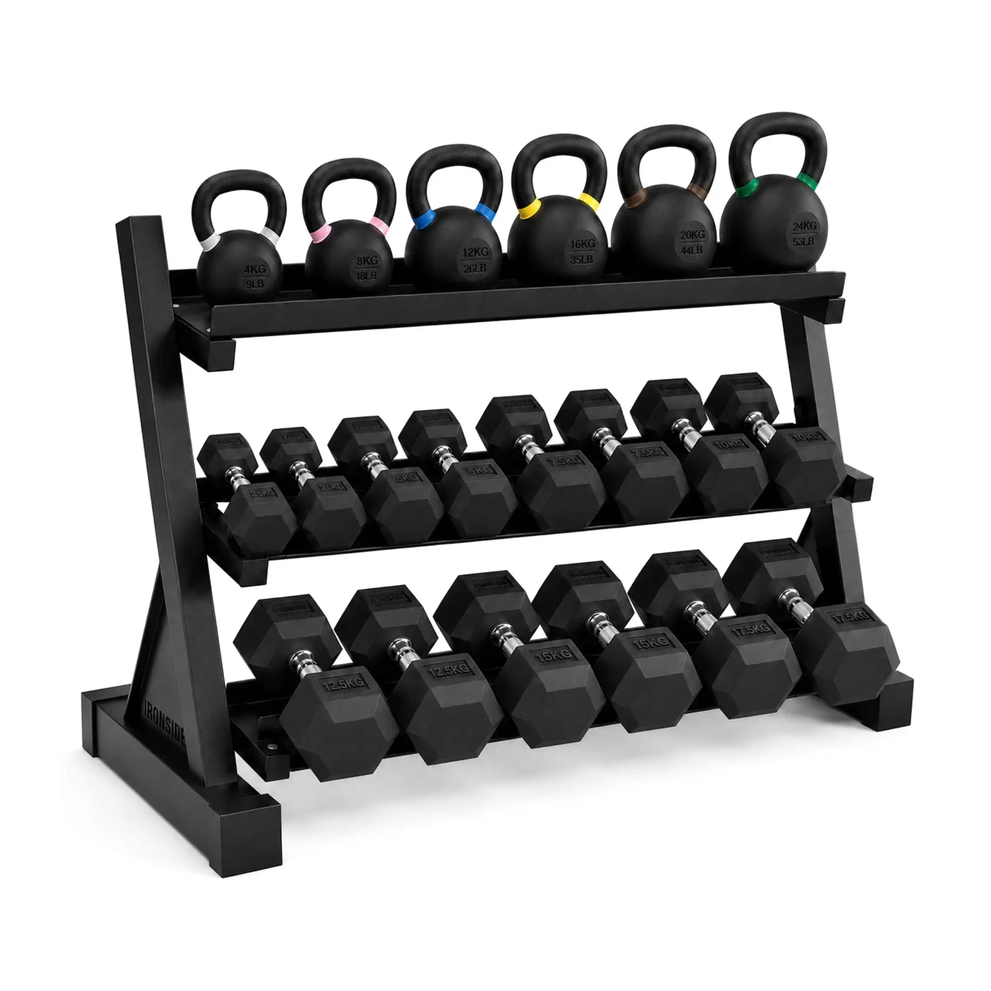 Pack IRONSIDE Mancuernas & Kettlebells