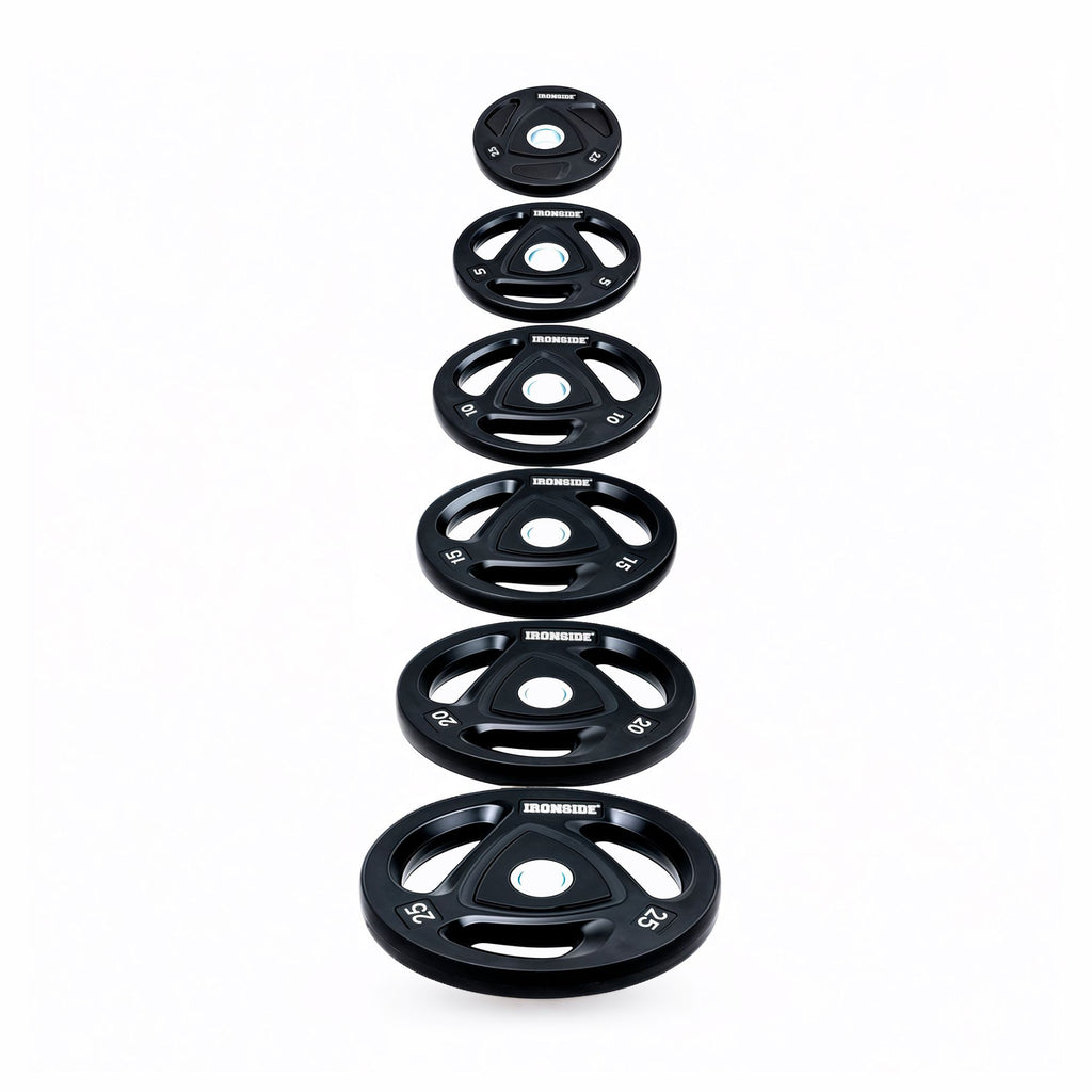 Disco Olimpico de 3 Agarres 2,5 a 25 kg IRONSIDE