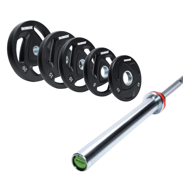 Pack IRONSIDE Barra Fullpower lb) Discos Agarres (105