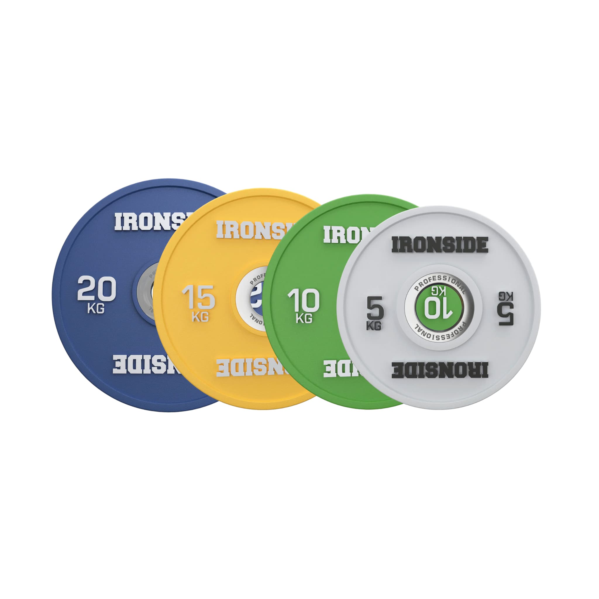 Disco Olímpico Calibrado Powerlifting 5 a 25 kg IRONSIDE