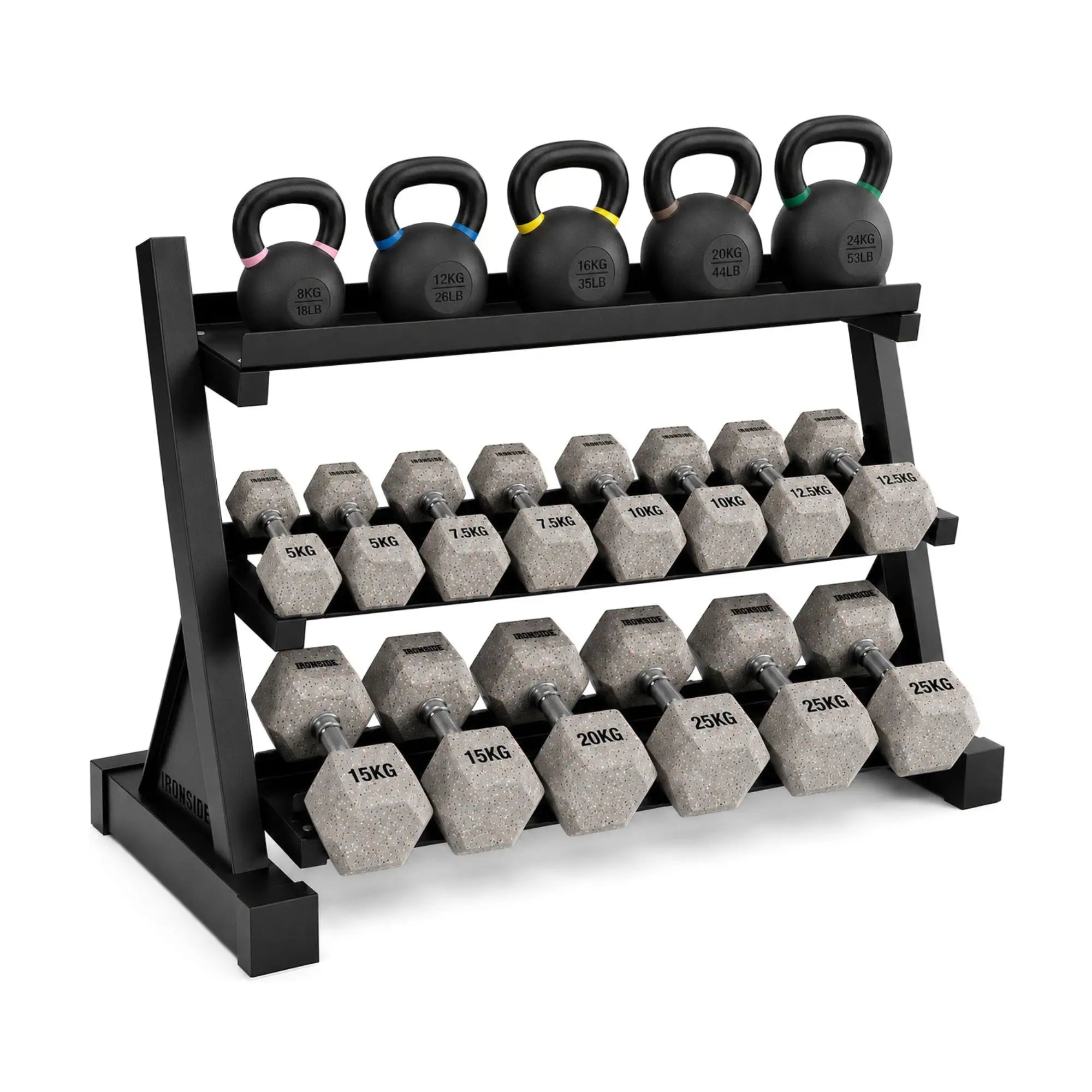 Pack IRONSIDE Mancuernas & Kettlebells