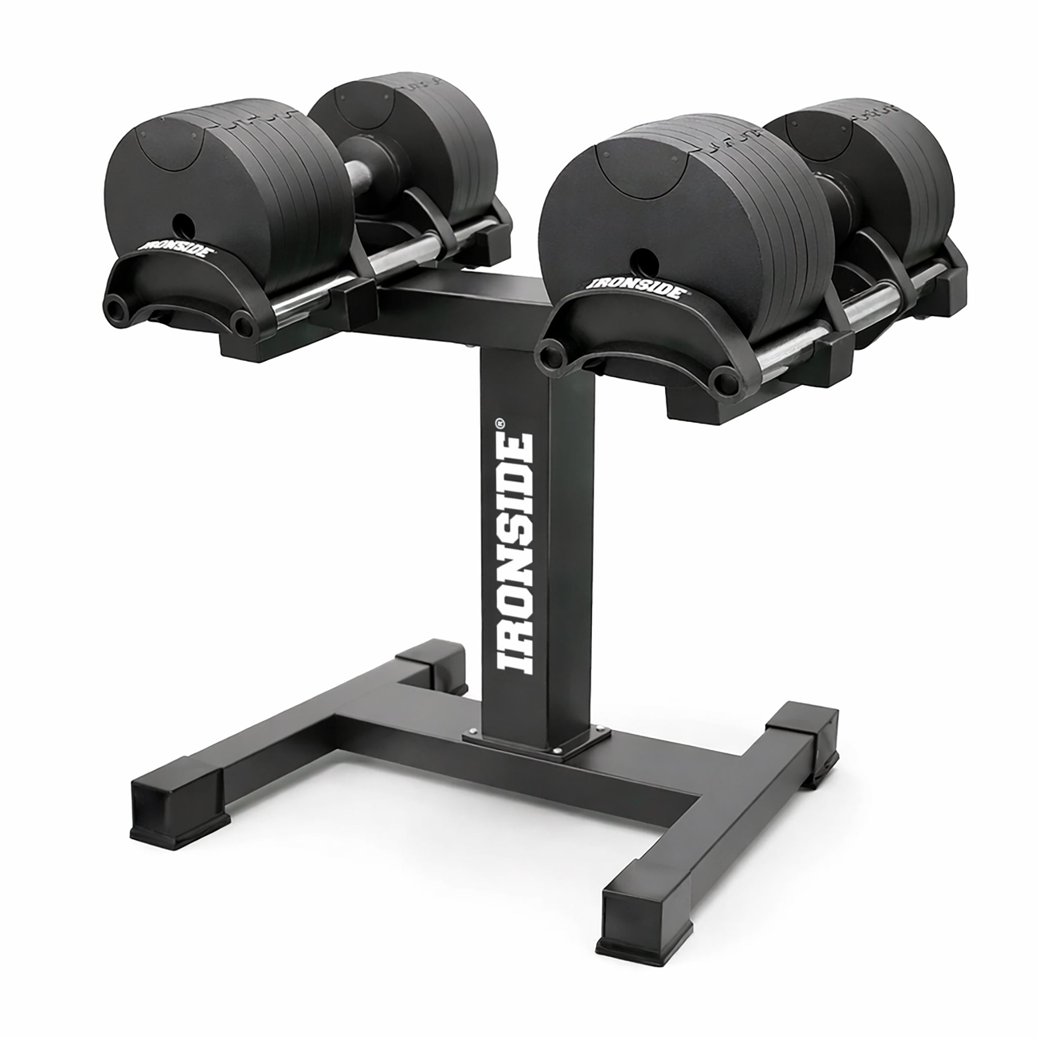 Pack IRONSIDE Mancuernas Ajustables con Rack de Almacenamiento