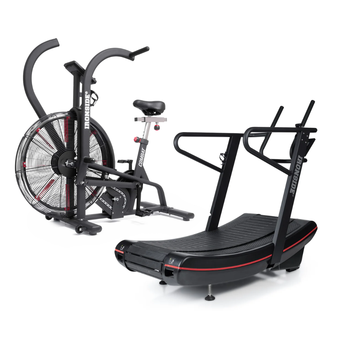 Pack IRONSIDE Combat Trotadora Curva + Air Bike