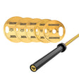 Pack IRONSIDE Barra Cerakote Gold + Set Discos Gold Chromed IRONSIDE