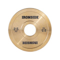 Discos Olímpicos Fraccionales Gold Chromed 0.25 a 2.5 KG IRONSIDE