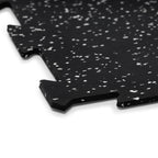 Piso de Gimnasio Interlock EPDM Negro/Gris 6 mm IRONSIDE