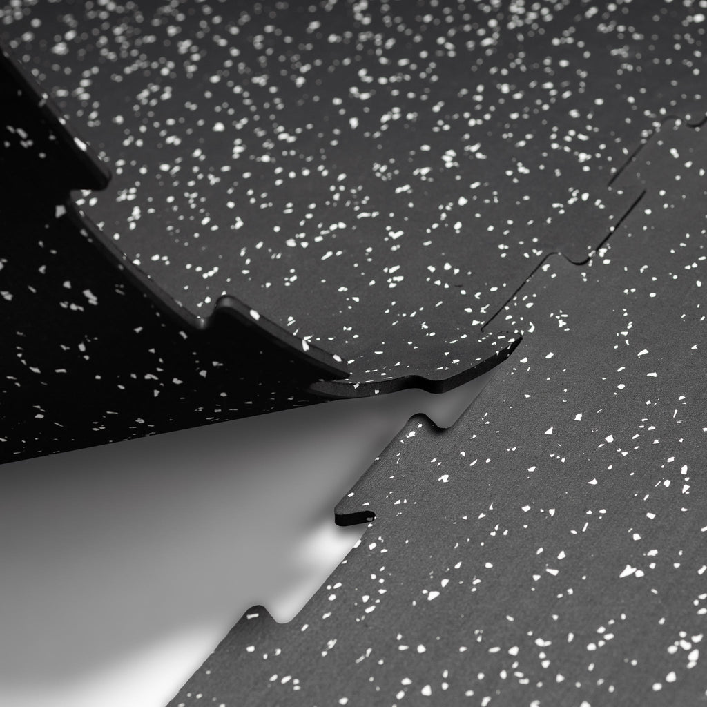 Piso de Gimnasio Interlock EPDM Negro/Gris 6 mm IRONSIDE