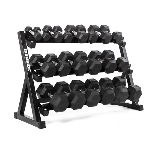 Equipo Fitness Rack + 275Kg Mancuernas Hexagonales (2,5kg - 25 Kg)