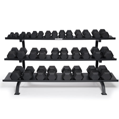 Set IRONSIDE Rack Monster + 680 Kg Mancuernas Hexagonales 2,5 kg - 40 kg