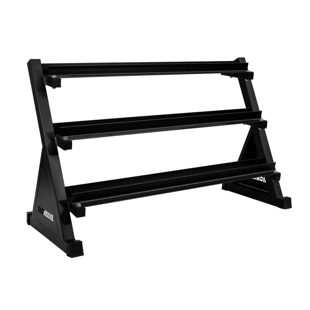 Pack IRONSIDE 275 Kg Mancuernas Hexagonales 2.5kg - 25 Kg + Rack de Almacenamiento