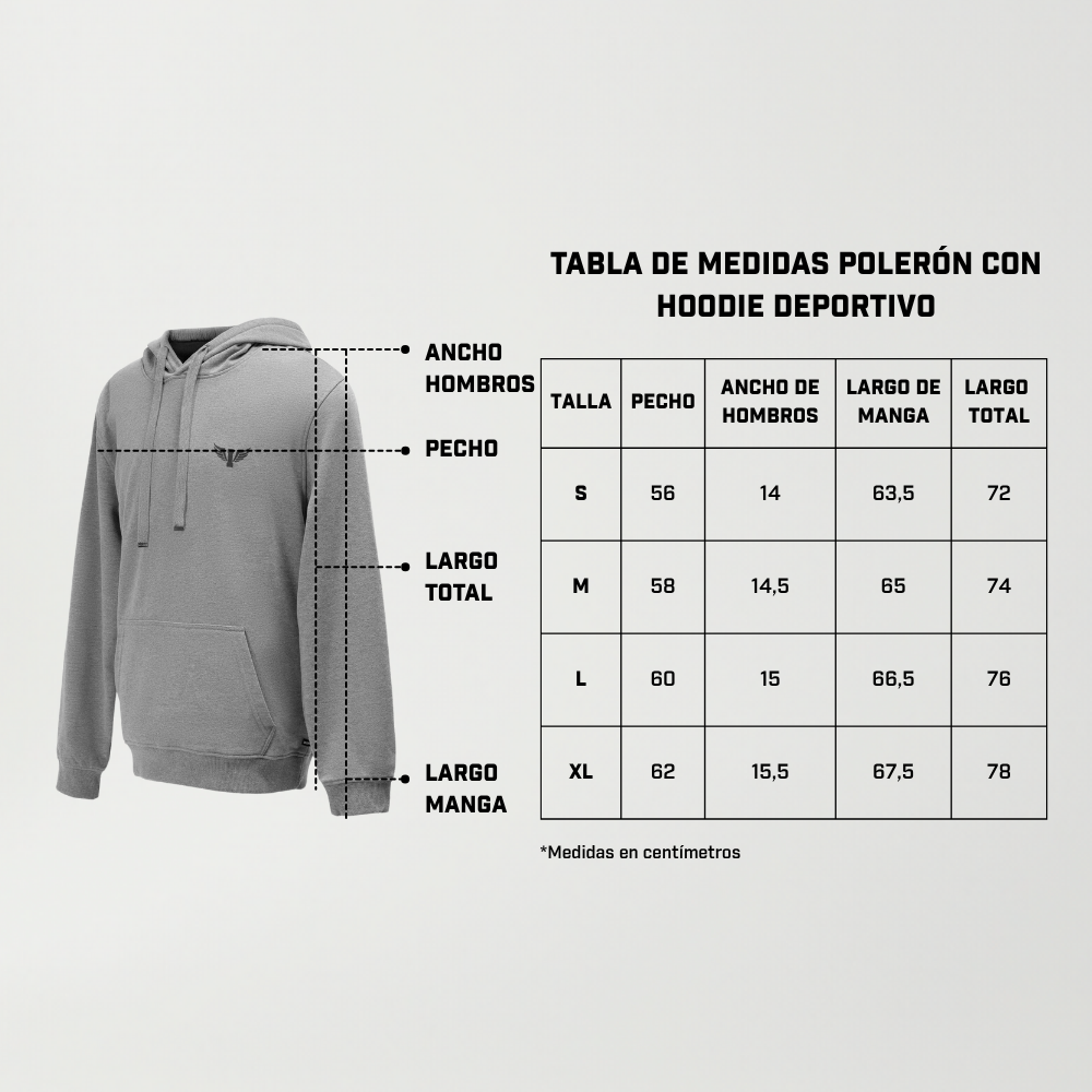 Polerón con Hoodie Deportivo para Hombre IRONSIDE