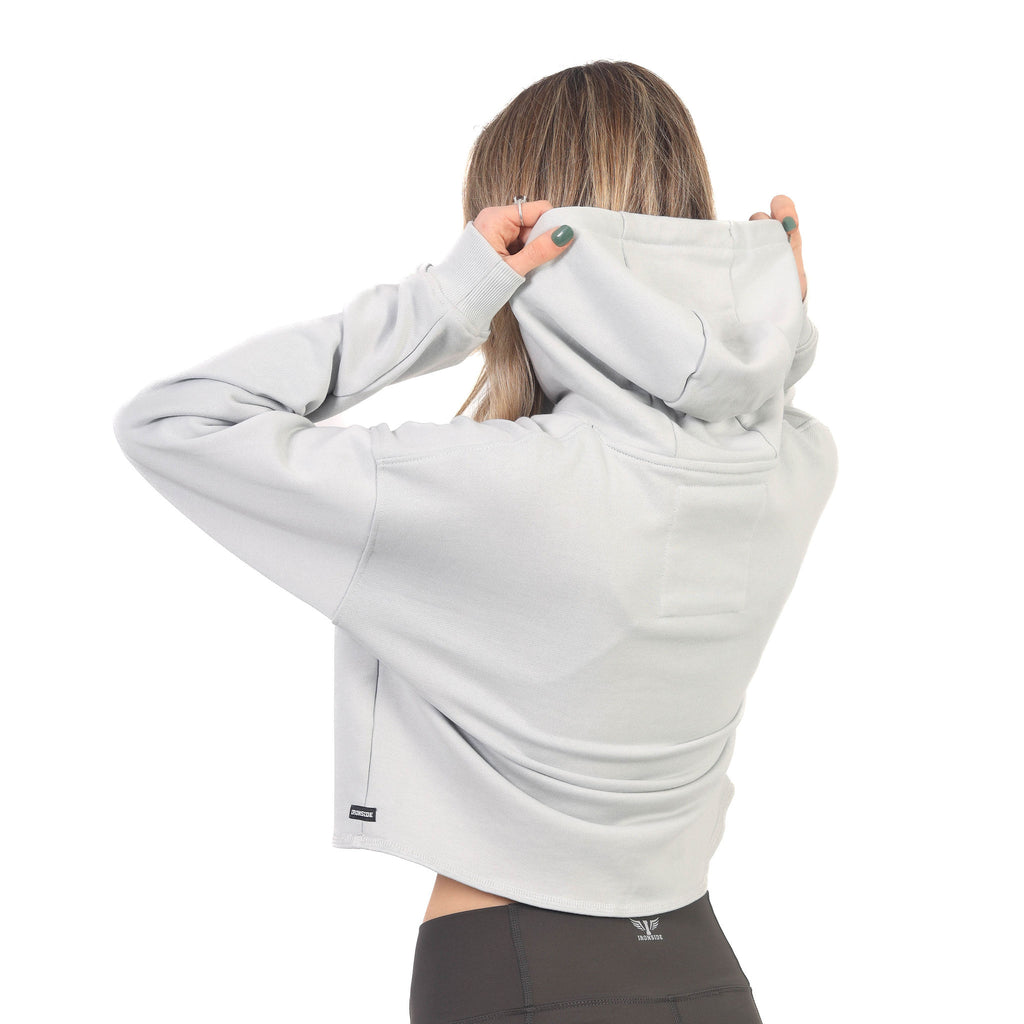 Polerón Deportivo Corto con Hoodie para Mujer Edición Limitada IRONSIDE