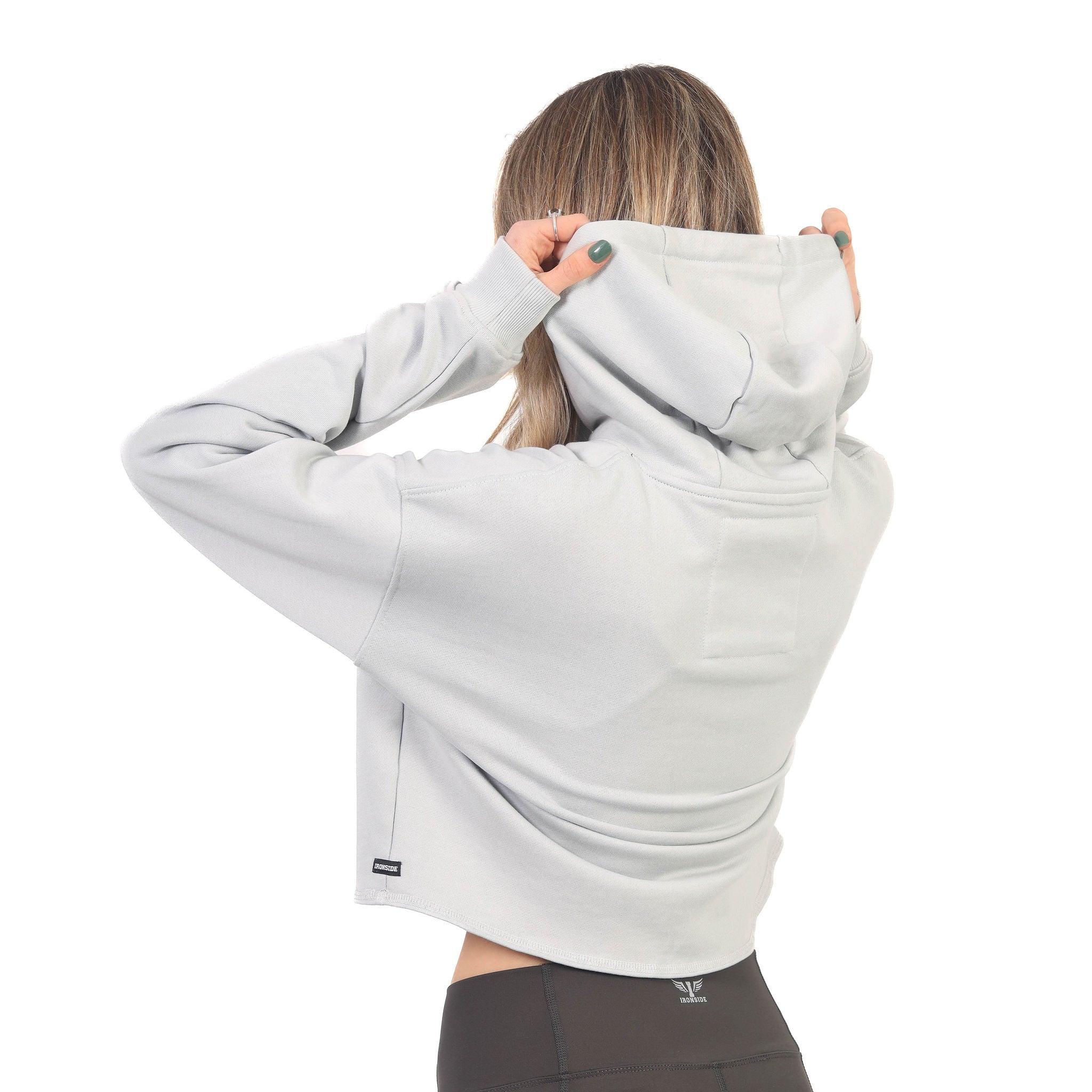 Polerón Deportivo Corto con Hoodie para Mujer Edición Limitada IRONSIDE