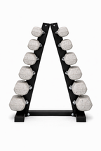 Pack IRONSIDE Mancuernas Hexagonales KG + Rack de Almacenamiento
