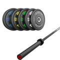 Pack IRONSIDE Barra 15 KG + Set de Discos Olímpicos LB