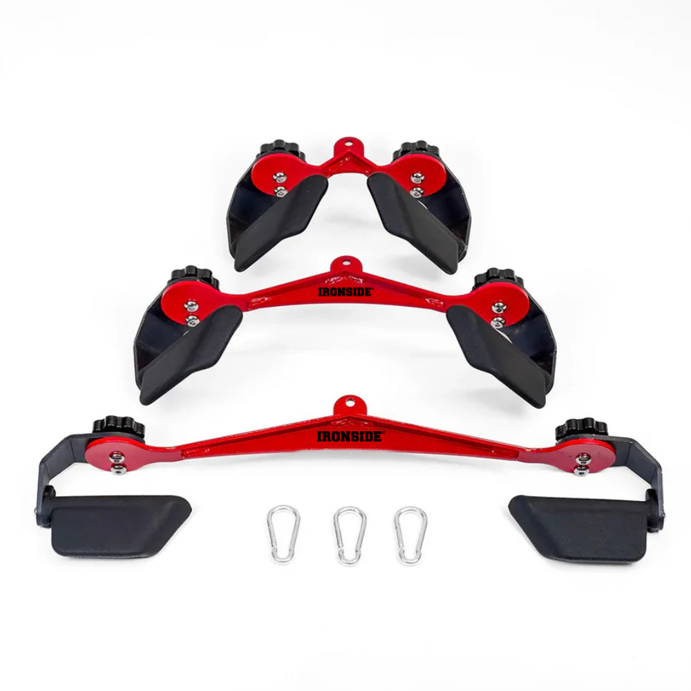 Set de 3 Agarres de Polea Fijos Ergonómicos IRONSIDE