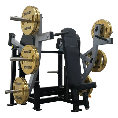 Shoulder Press comercial con brazos independientes y Smart Strength Technology para un empuje vertical estable, ajustable y de alto rendimiento técnico.