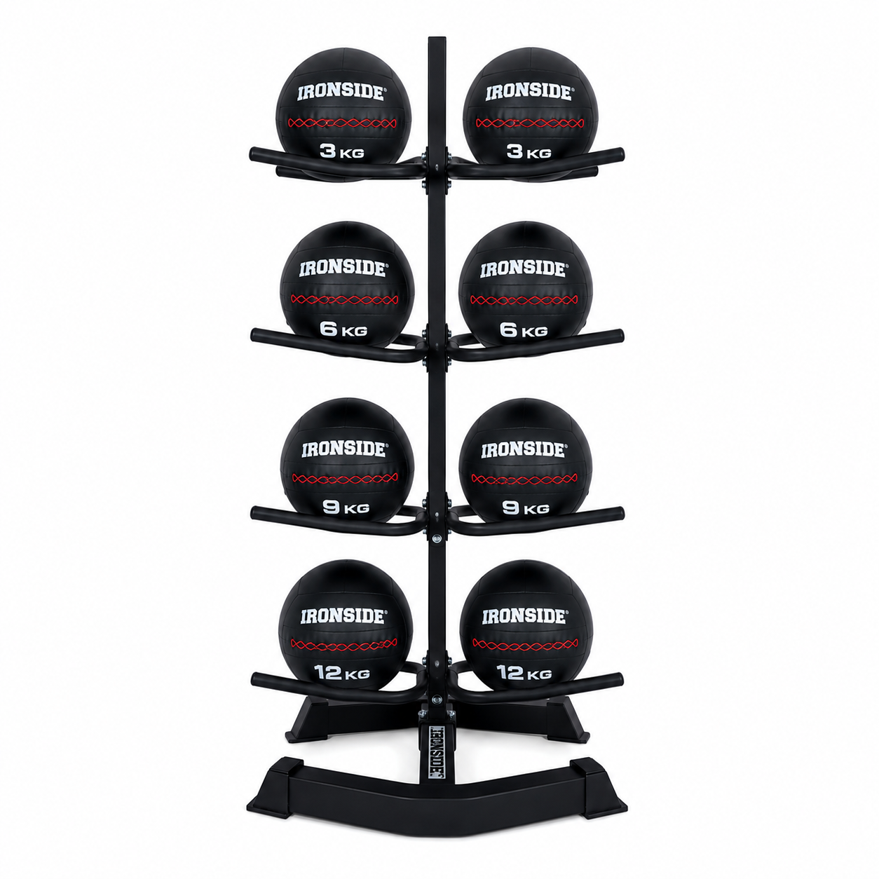 Pack IRONSIDE Wall Balls con Rack de Almacenamiento 3 a 12 KG
